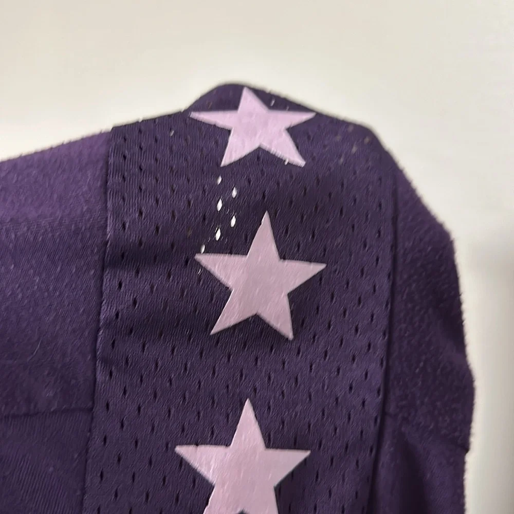 Super Cute Purple Converse T-shirt with shiny lettering and stars, L, 12 / 13 Yr